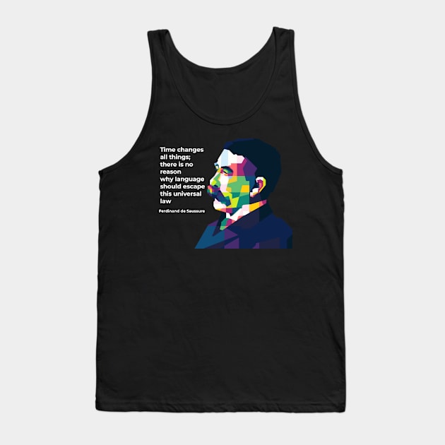 Ferdinand de Saussure Tank Top by WPAP46